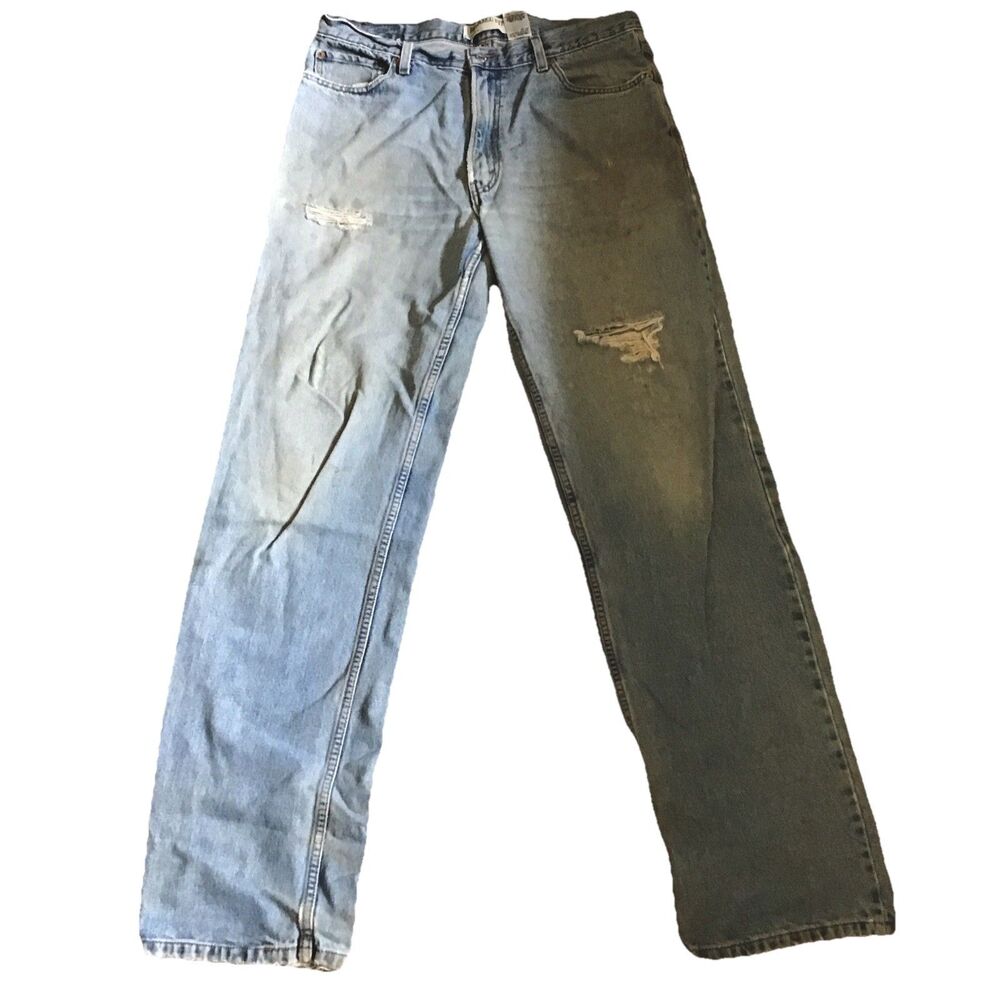 Vintage Levi’s 550 Relaxed Fit Jeans 36x36  Waist 36 Distressed Thrashed 90s Y2K - Picture 2 of 11